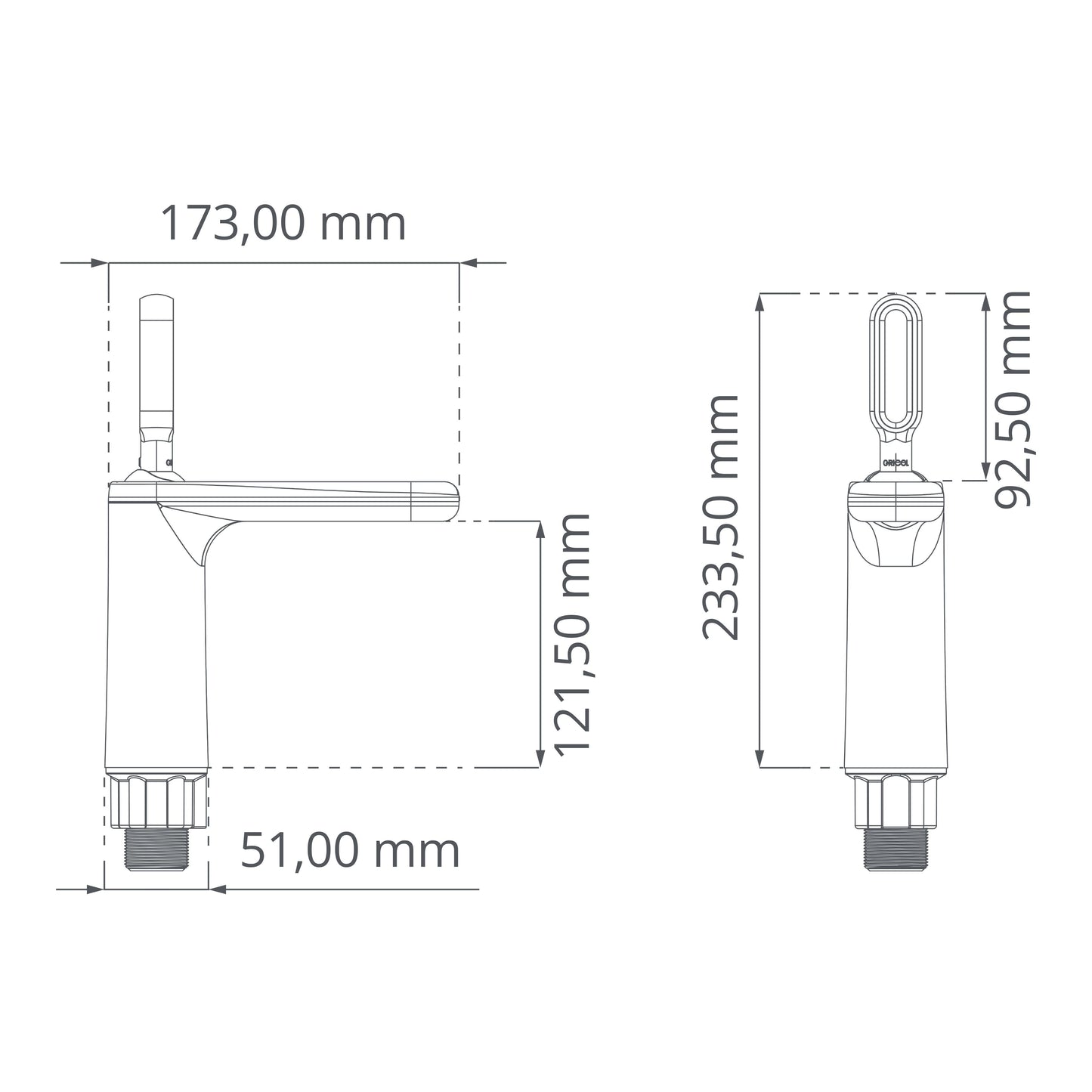Monomando Lavabo Bajo Londra