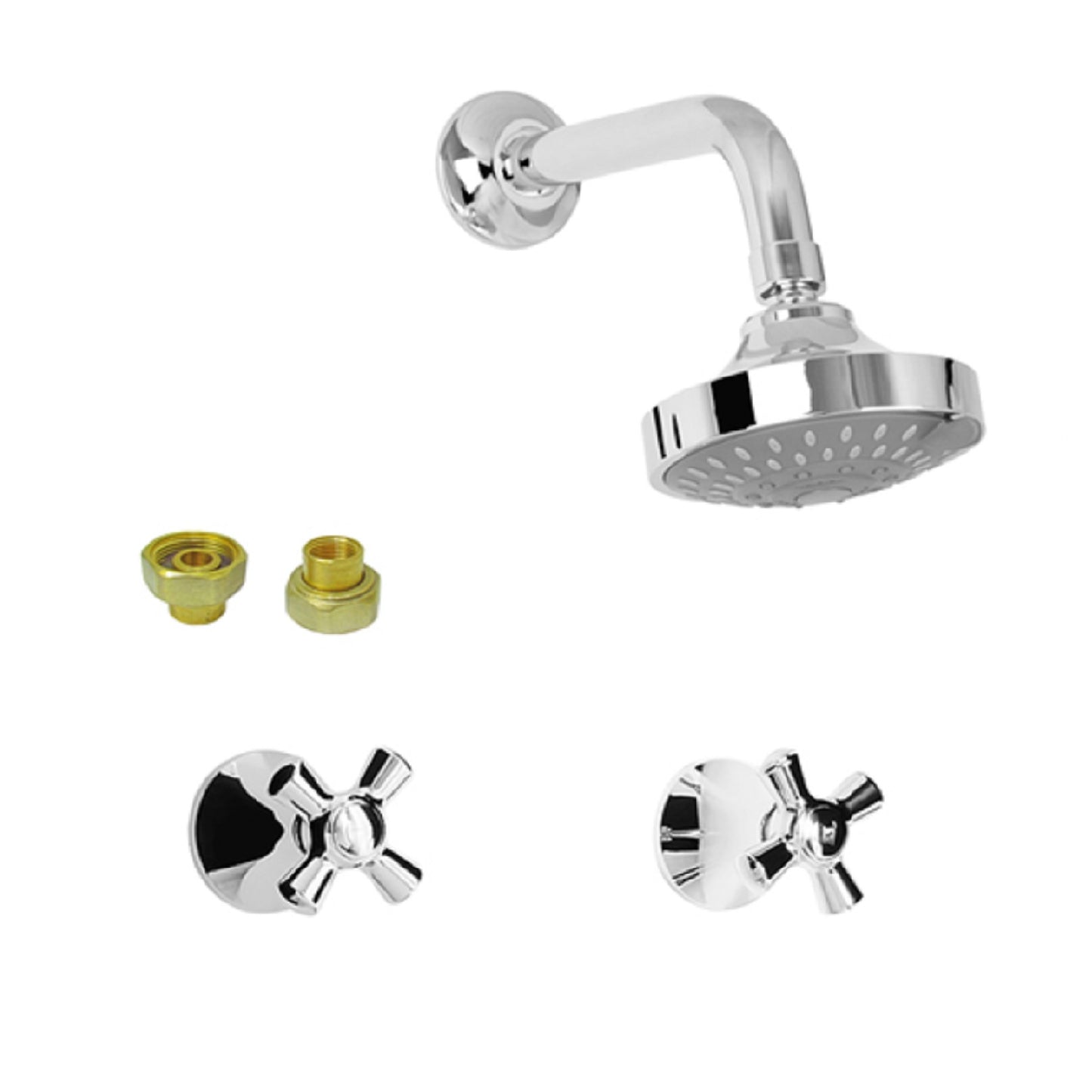 Mezclador ducha 8" con unión universal Helvetia