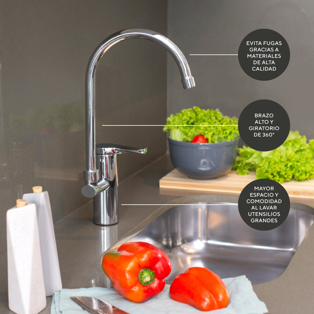 Grifo Fregadero Roca Victoria Plus Grifería Grifo Monomando Ducha