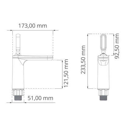 Monomando Lavabo Bajo Londra